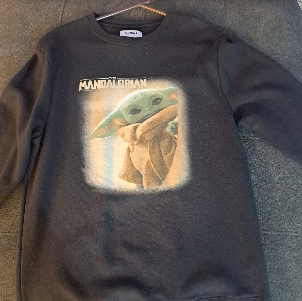 Old Navy Black Mandalorian Sweatshirt